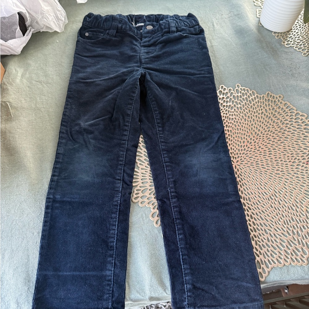 Jacadi Dark Blue velvet Corduroy Pants